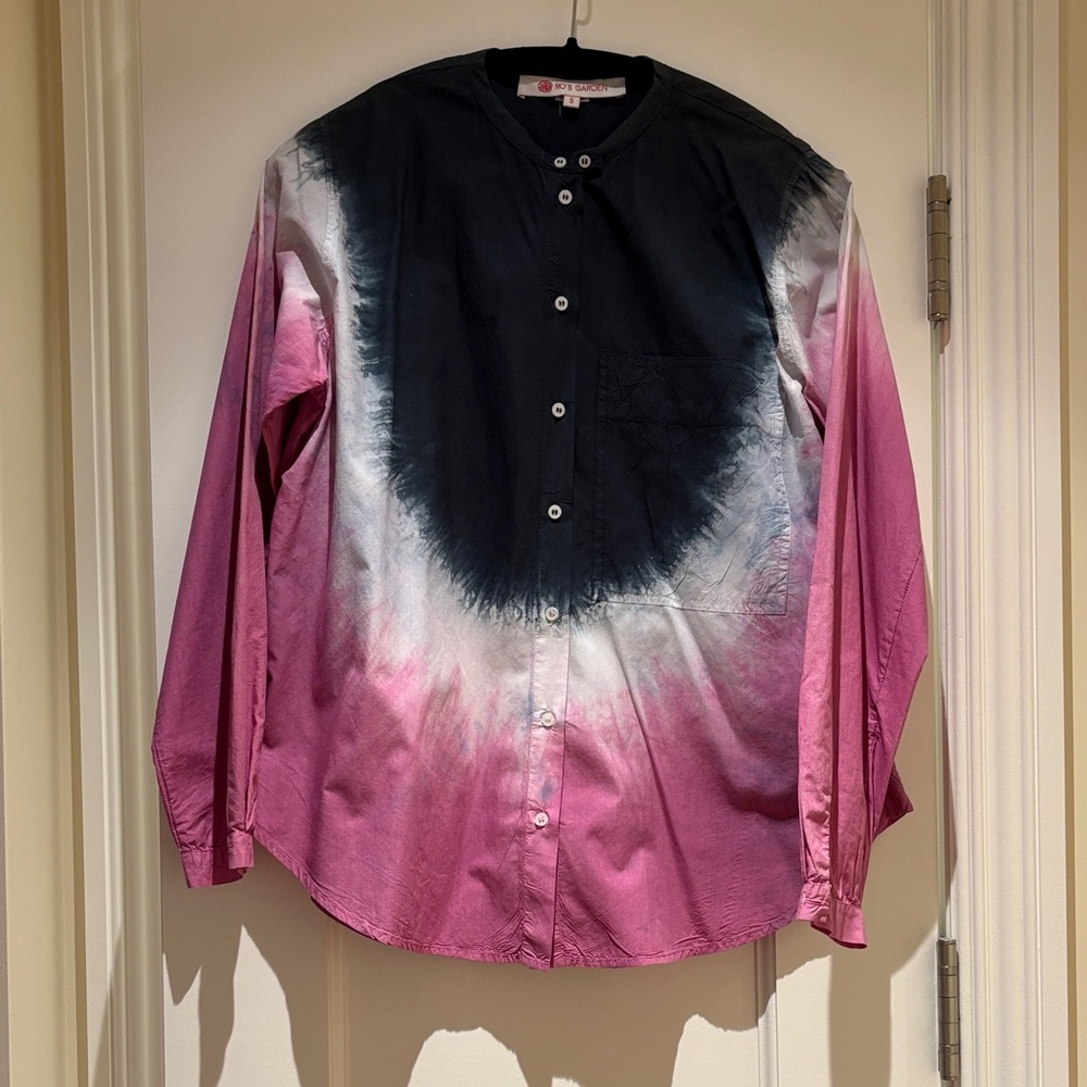Anthropologie x Ro's Garden Ciana Tie-Dye Buttondown Size S